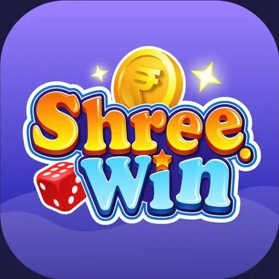 Shree Win logo: the words Shree Win with a coin and dice
